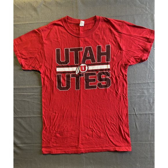 Utah Utes Red Graphic Crew Neck Tee M&O Gold Youth Medium - Picture 1 of 6
